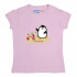 Pink Half sleeve Girls Pyjama -  Penguin
